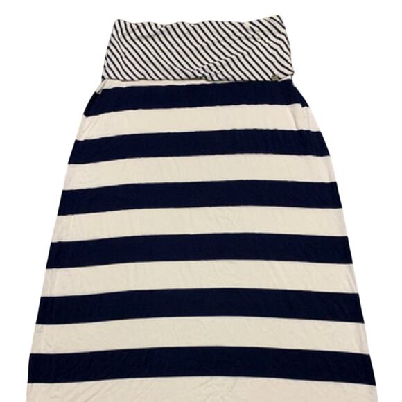 Calvin Klein Dresses & Skirts - Calvin Klein striped maxi skirt blue and white M